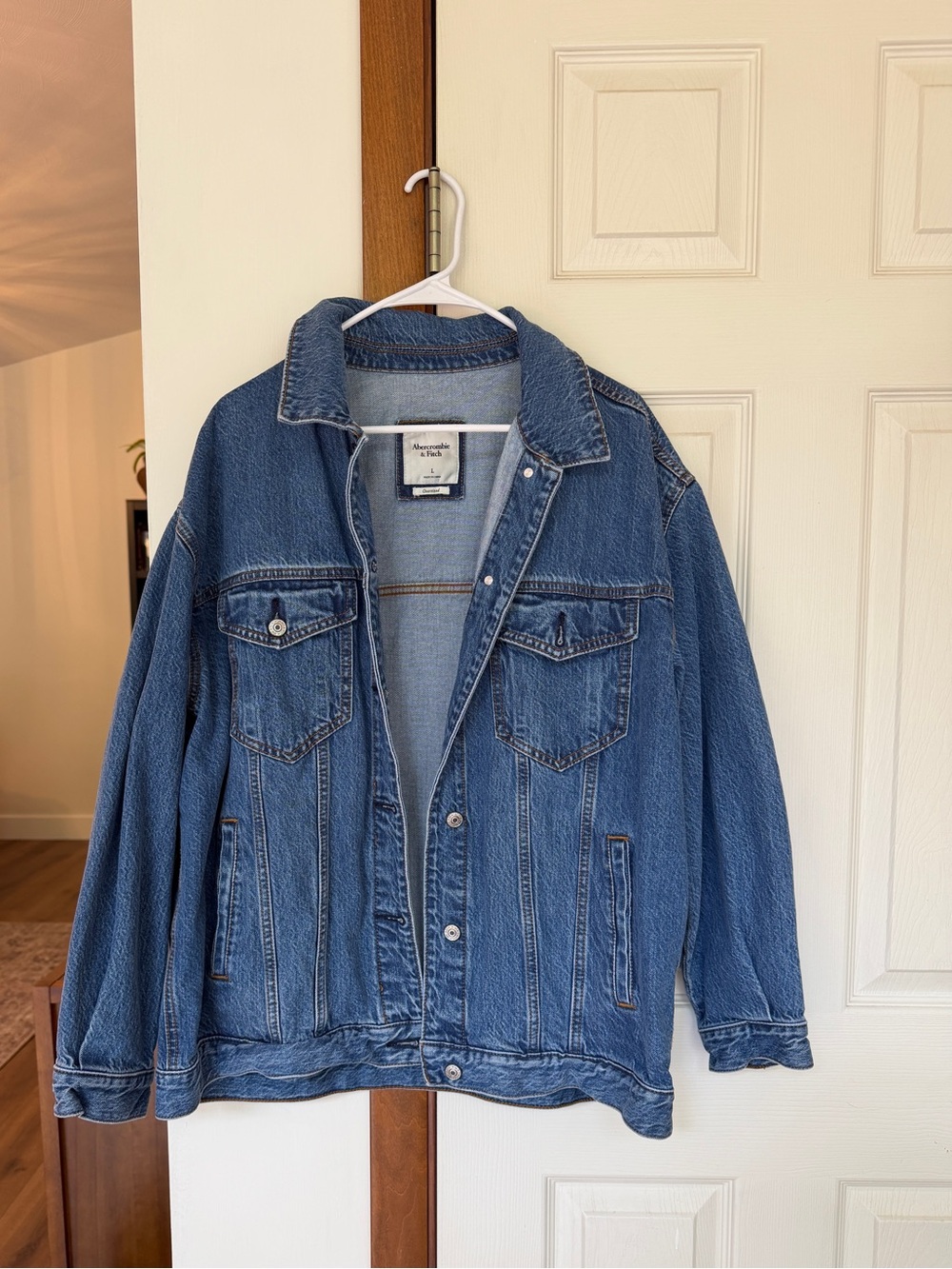 Abercrombie & Fitch Medium Blue Denim Jacket